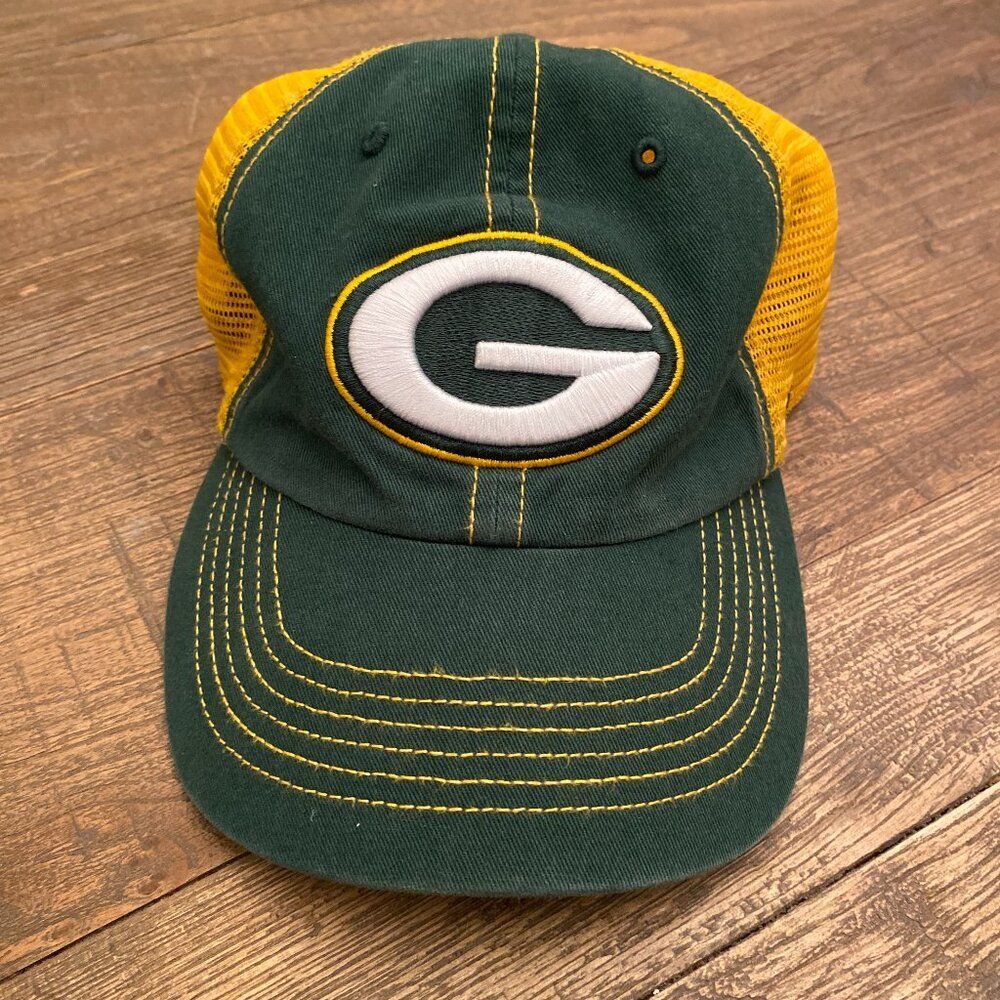 Boys Youth Green Bay Packers Football NFL '47 Brand Cap Hat One Size Embroidered